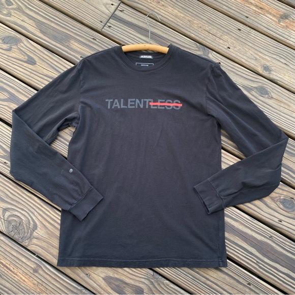 TALENTLESS Long Sleeve Logo Tee Shirt - Picture 1 of 10